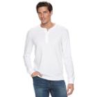 Men's Sonoma Goods For Life&trade; Classic-fit Flexwear Henley, Size: Xl, White
