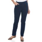 Women's Gloria Vanderbilt Pull-on Sheeting Pant, Size: Small, Blue