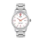 Swiss Military By Charmex(cx) Men's Officer Stainless Steel Watch - 78346-4-g, Size: Large, Grey