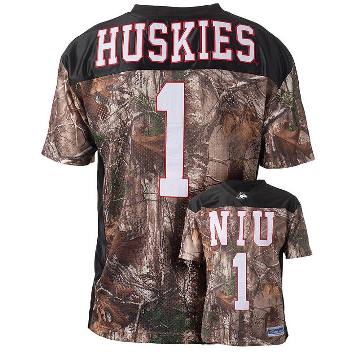 Men's Nothern Illinois Huskies Game Day Realtree Camo Jersey, Size: Xl, Brown