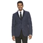 Men's Wd. Ny Slim-fit Navy (blue) Reversible Quilted Suit Jacket, Size: Large