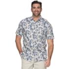 Big & Tall Croft & Barrow&reg; Regular-fit Crosshatch Button-down Shirt, Men's, Size: 3xl Tall, Med Beige