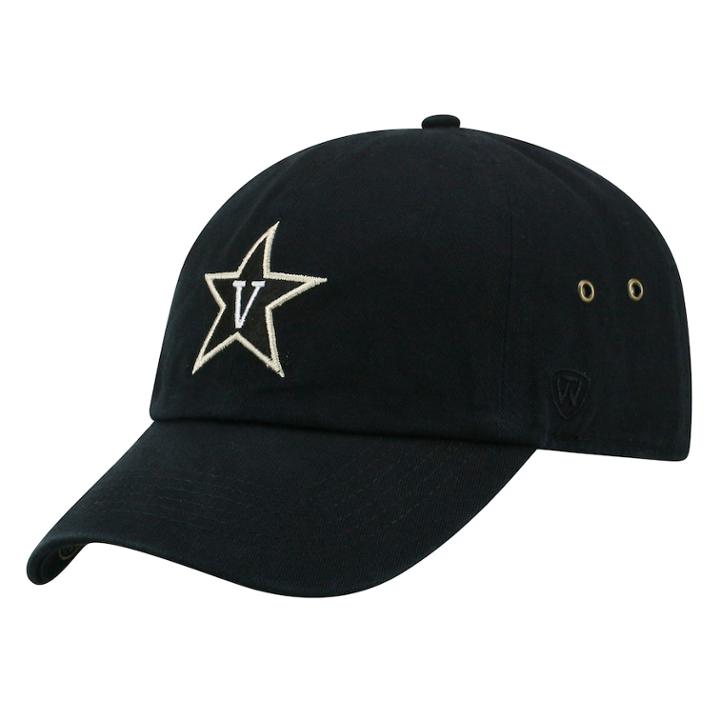 Adult Top Of The World Vanderbilt Commodores Reminant Cap, Men's, Black