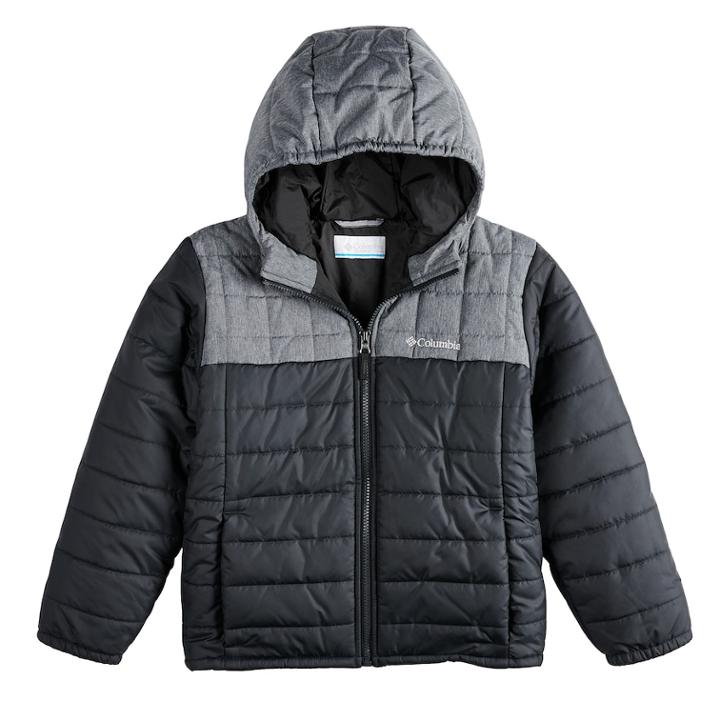 Boys 8-20 Columbia Puzzle Lake Puffer Jacket, Size: Large, Grey (charcoal)