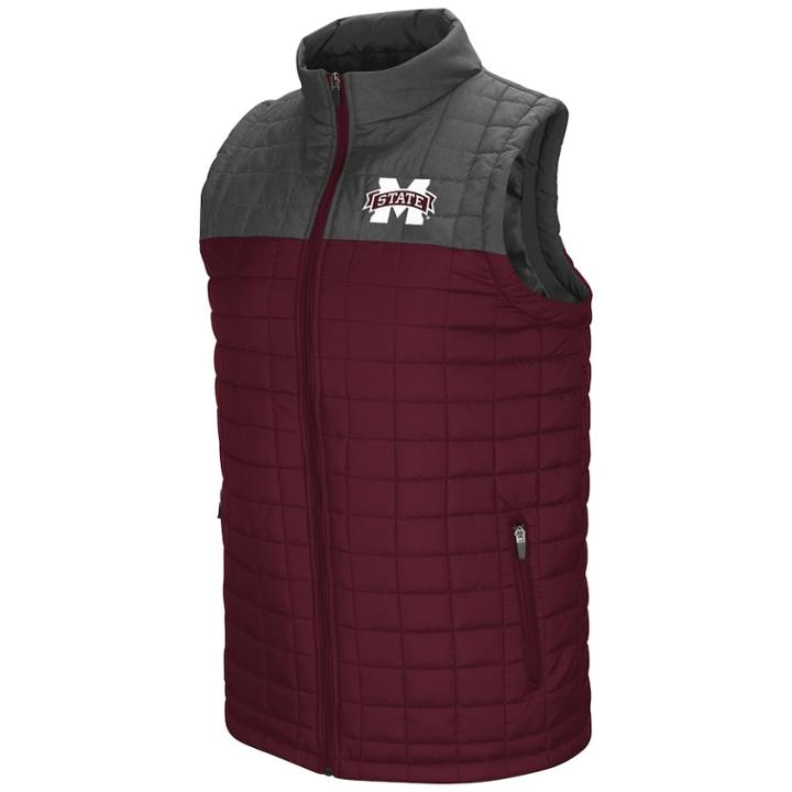 Men's Mississippi State Bulldogs Amplitude Puffer Vest, Size: Small, Med Red
