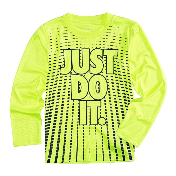 Boys 4-7 Nike Just Do It Graphic Tee, Size: 5, Lt Yellow