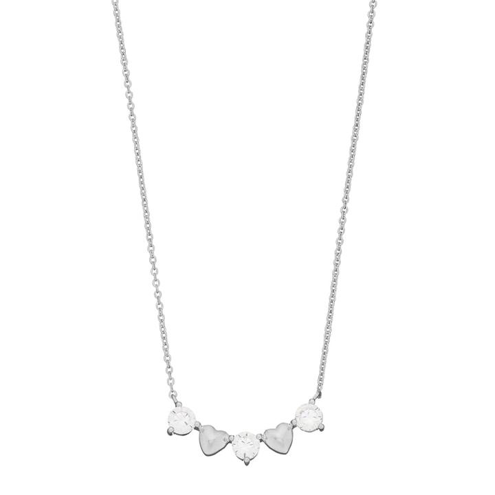 Brilliance Heart Necklace With Swarovski Zirconia, White