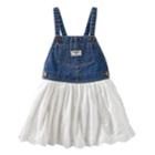 Toddler Girl Oshkosh B'gosh&reg; Eyelet Lace Denim Jumper, Size: 2t, White