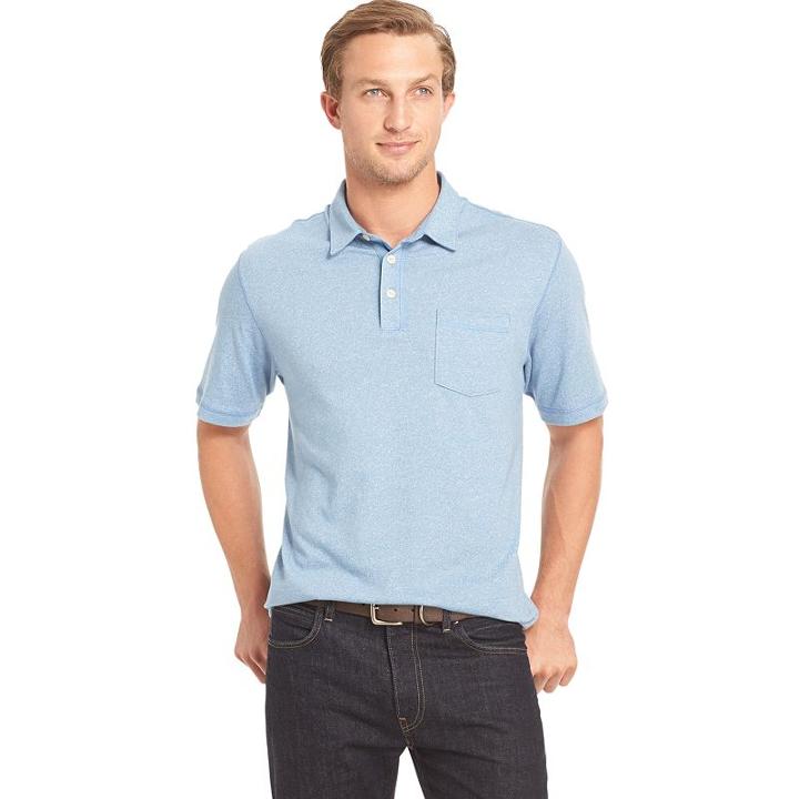 Big & Tall Arrow Marled Polo, Men's, Size: 4xb, Blue (navy)