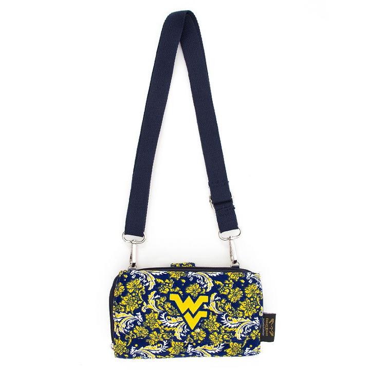 West Virginia Mountaineers Bloom Crossbody Wallet, Women's, Multicolor