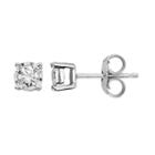 14k White Gold Diamond Accent Stud Earrings, Women's