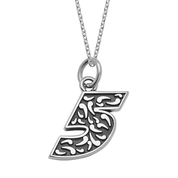 Insignia Collection Nascar Kasey Kahne 5 Stainless Steel Pendant Necklace, Women's, Size: 18, Grey