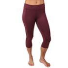 Women's Soybu Commando Yoga Capri Leggings, Size: Large, Purple