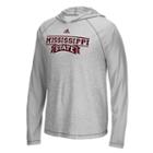 Men's Adidas Mississippi State Bulldogs Mark My Words Hooded Tee, Size: Small, Light Grey