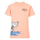 Boys 4-7 Hurley Front & Back Shark Graphic Tee, Size: 7, Brt Orange