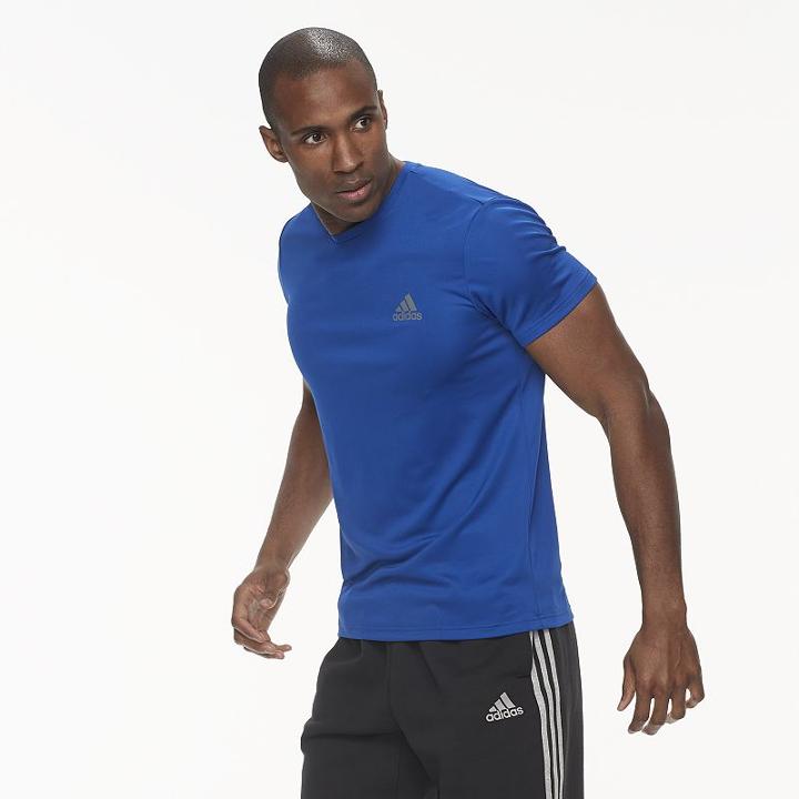 Men's Adidas Esssential Tee, Size: Xxl, Blue