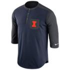 Men's Nike Illinois Fighting Illini Dri-fit Touch Henley, Size: Large, Ovrfl Oth