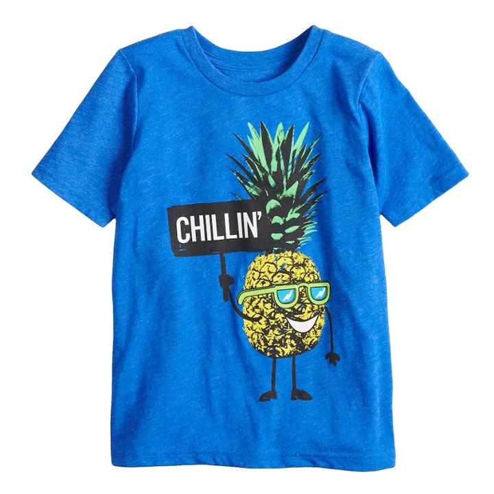 Boys 4-10 Jumping Beans&reg; Chillin' Pineapple Graphic Tee, Size: 4, Blue
