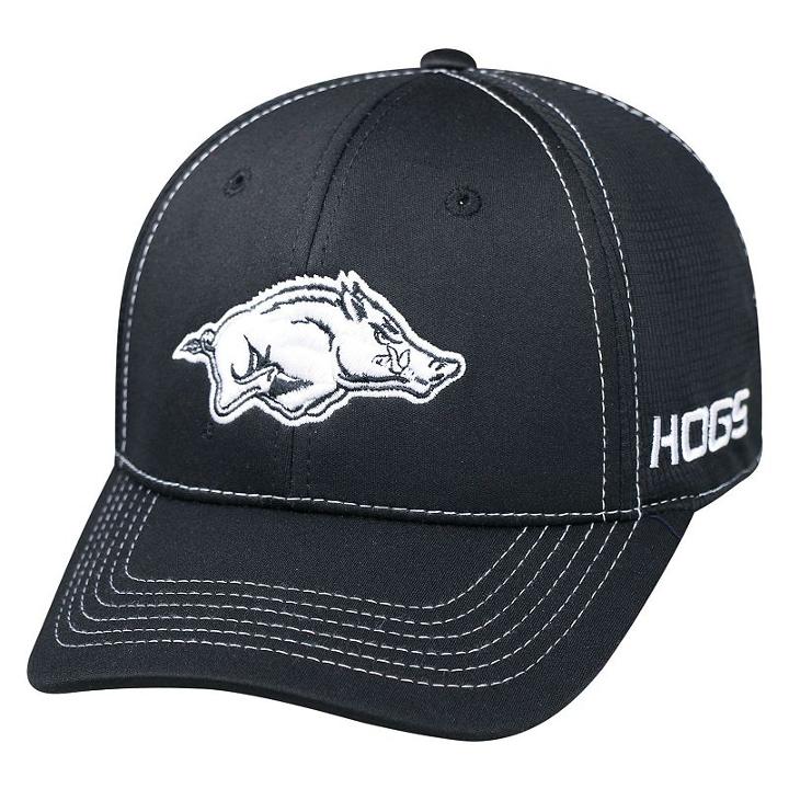 Adult Top Of The World Arkansas Razorbacks Dynamic Performance One-fit Cap, Men's, Black