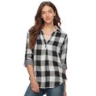 Women's Sonoma Goods For Life&trade; Print Popover Shirt, Size: Xl, Oxford