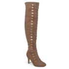 Journee Collection Trill Women's Over-the-knee Boots, Size: Medium (7), Med Beige