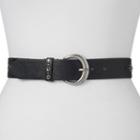 Relic Women's Plus Rhinestones Embossed Belt, Size: 1xl, Black