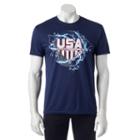 Men's Tek Gear&reg; Dry Tek Basketball Rules Tee, Size: Xl, Blue (navy)