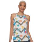Juniors' Candie's&reg; Ruffled High-neck Tank, Teens, Size: Small, Natural