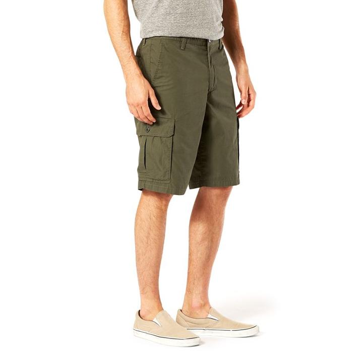 Men's Dockers D3 Classic-fit Standard Washed Cargo Shorts, Size: 44, Lt Green