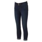Women's Apt. 9&reg; Modern Fit Skinny Capri Jeans, Size: 2, Black