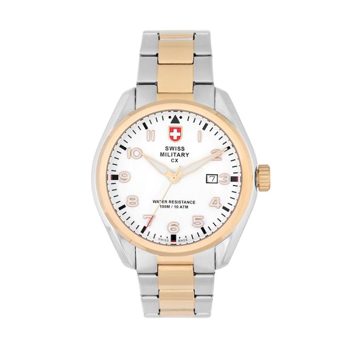 Swiss Military By Charmex(cx) Men's Pilot Two Tone Stainless Steel Watch - 78333-11-e, Size: Large, Multicolor