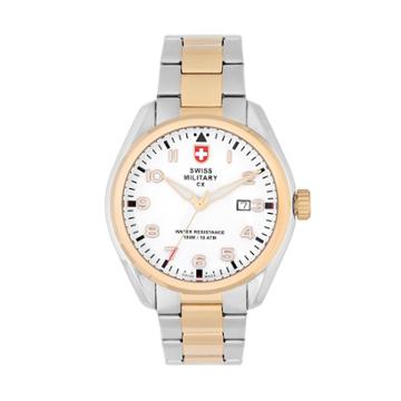 Swiss Military By Charmex(cx) Men's Pilot Two Tone Stainless Steel Watch - 78333-11-e, Size: Large, Multicolor
