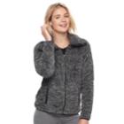 Juniors' So&reg; Sherpa Zip-up Jacket, Teens, Size: Large, Med Grey
