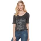 Women's Rock & Republic&reg; Guns N' Roses Boxy Top, Size: Large, Black