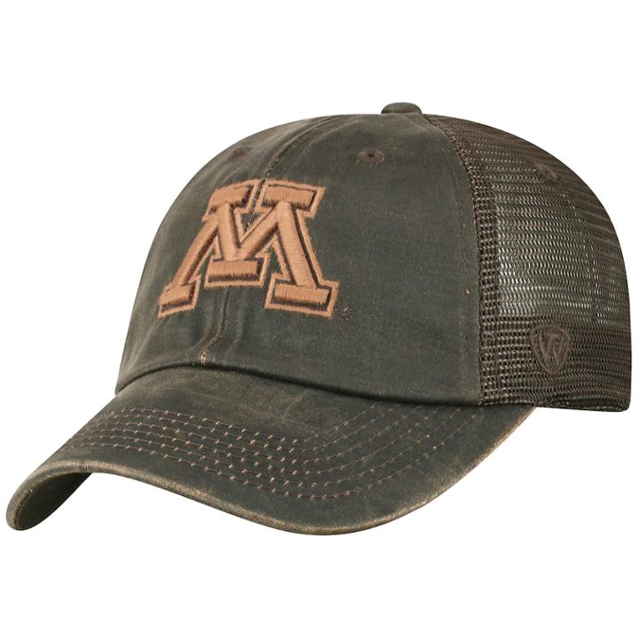 Adult Top Of The World Minnesota Golden Gophers Chestnut Adjustable Cap, Men's, Med Brown