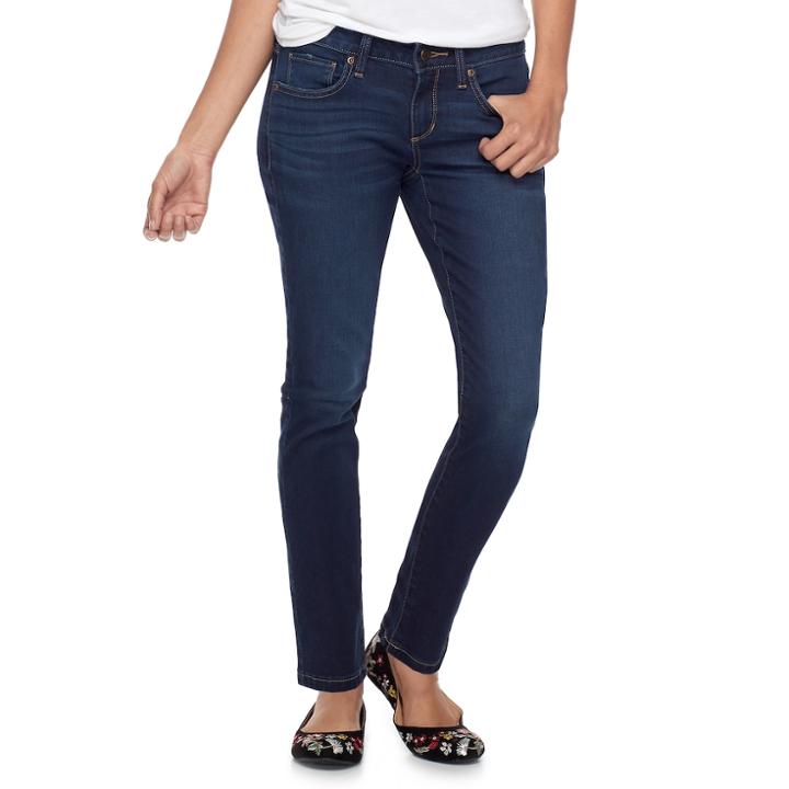 Petite Sonoma Goods For Life&trade; Ankle Skinny Jeans, Women's, Size: 16p-short, Dark Blue