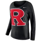 Women's Nike Rutgers Scarlet Knights Tailgate Long-sleeve Top, Size: Xl, Black