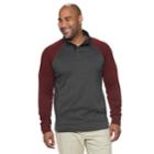 Big & Tall Sonoma Goods For Life&trade; Modern-fit Supersoft Sweater Fleece Mockneck Pullover, Men's, Size: L Tall, Dark Grey