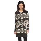 Women's Woolrich Dew Berry Southwest Sweaterdress, Size: Xl, Dark Grey