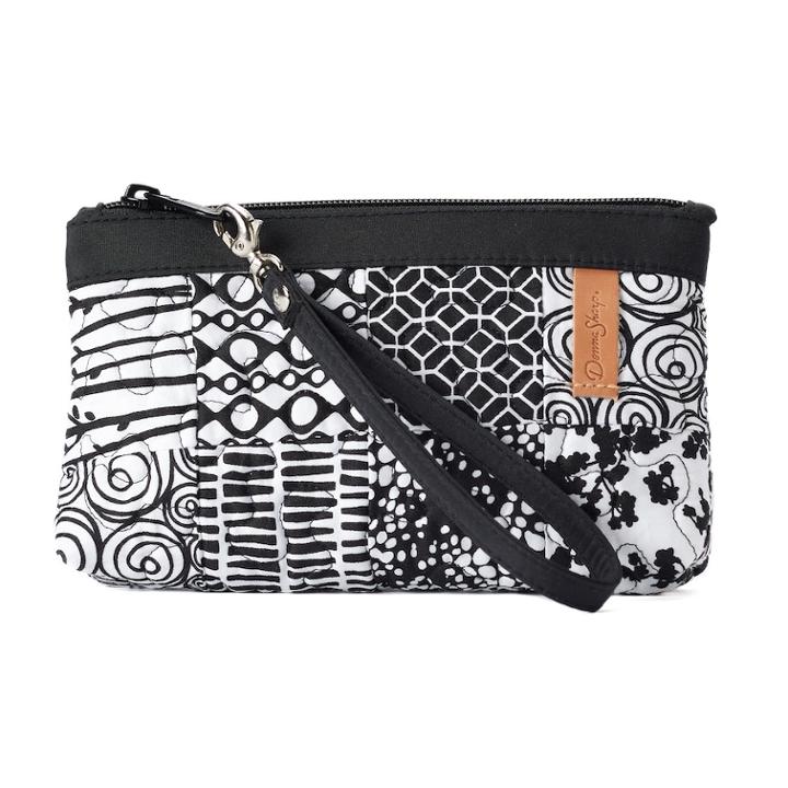 Donna Sharp Quilted Convertible Wristlet, Women's, Domino