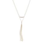 Lc Lauren Conrad Tasseled Double Strand Y Necklace, Women's, Gold