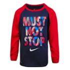 Boys 4-7 Nike Must Not Stop Raglan Tee, Size: 4, Med Blue