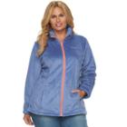 Plus Size Columbia Blustery Summit Fleece Jacket, Women's, Size: 1xl, Drk Purple
