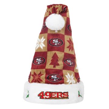 Foco San Francisco 49ers Christmas Santa Hat, Multicolor