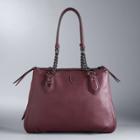 Simply Vera Vera Wang Bedford Triple Entry Satchel, Women's, Dark Pink