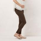 Maternity Lc Lauren Conrad Twill Leggings, Women's, Size: Xs-mat, Green