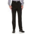 Men's Chaps Performance Classic-fit Wool-blend Comfort Stretch Flat-front Suit Pants, Size: 38x34, Black