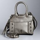 Simply Vera Vera Wang 10th Anniversary Driggs Studded Micro Satchel, Women's, Grey