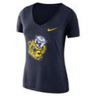Women's Nike Michigan Wolverines Vault Tee, Size: Xl, Blue (navy)