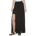 Juniors' Candie's&reg; Double Slit Maxi Skirt, Girl's, Size: Medium, Black